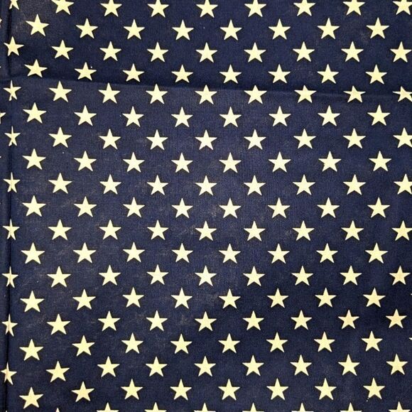 Large Piece of Navy Blue Star Print Cotton Fabric Purchased in 2002 - Picture 4 of 5
